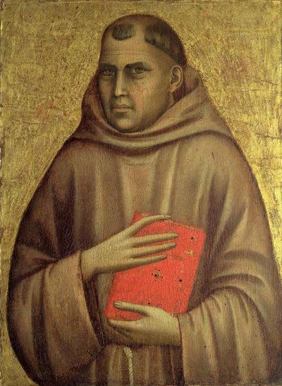 聖アンソニーアボット（c.251-356）c.1295（パネル上のテンペラ） 作： Giotto di Bondone